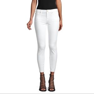7 For All Mankind Gwenevere Ankle White Jeans